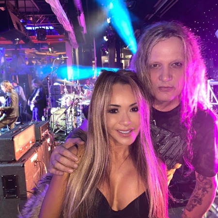 Sebastian Bach with his present wife Suzanne Lee. 